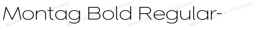 Montag Bold Regular字体转换